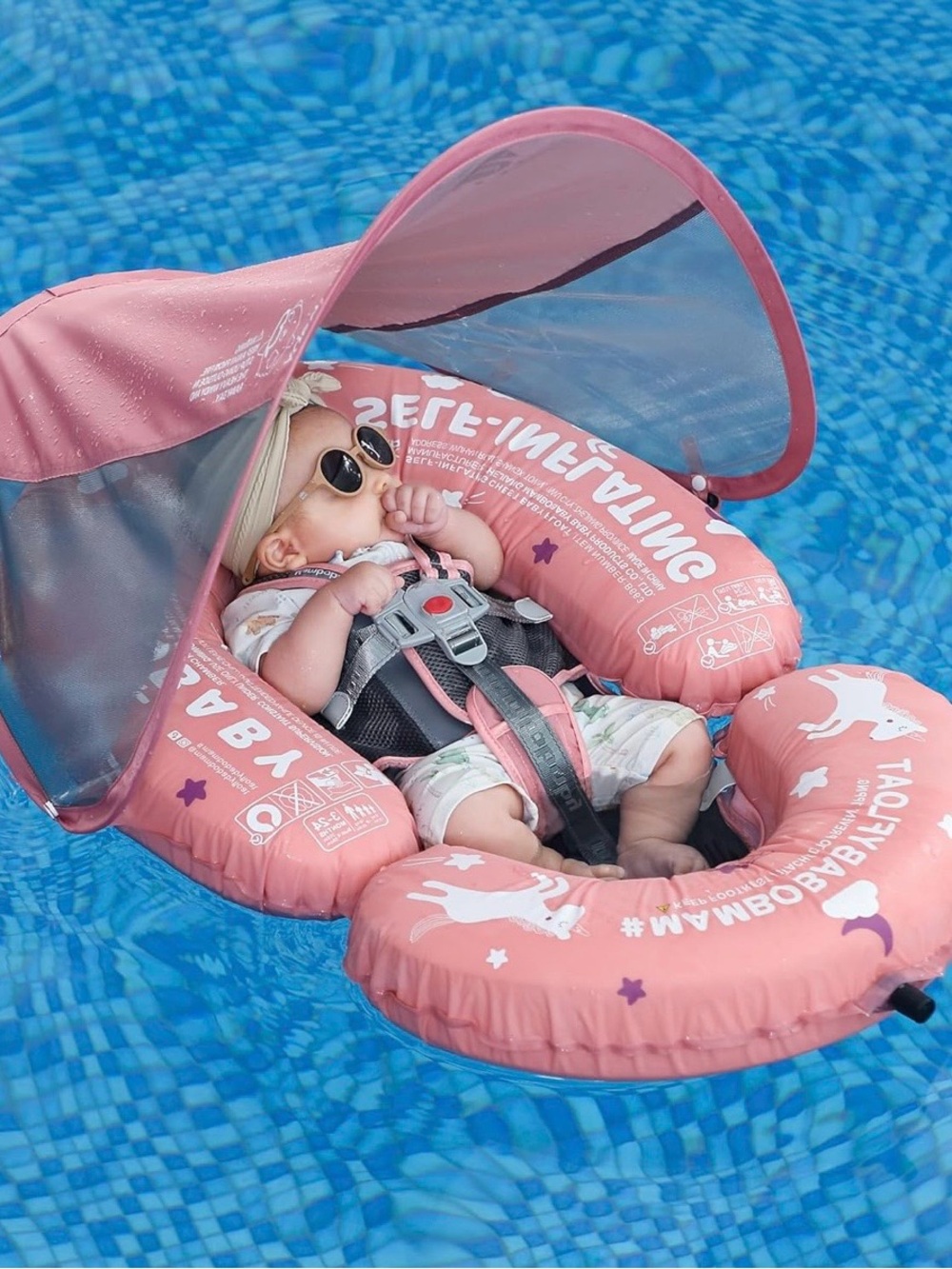 Mambobaby Inflatable Pool Float with Sun Canopy  ***NEW***